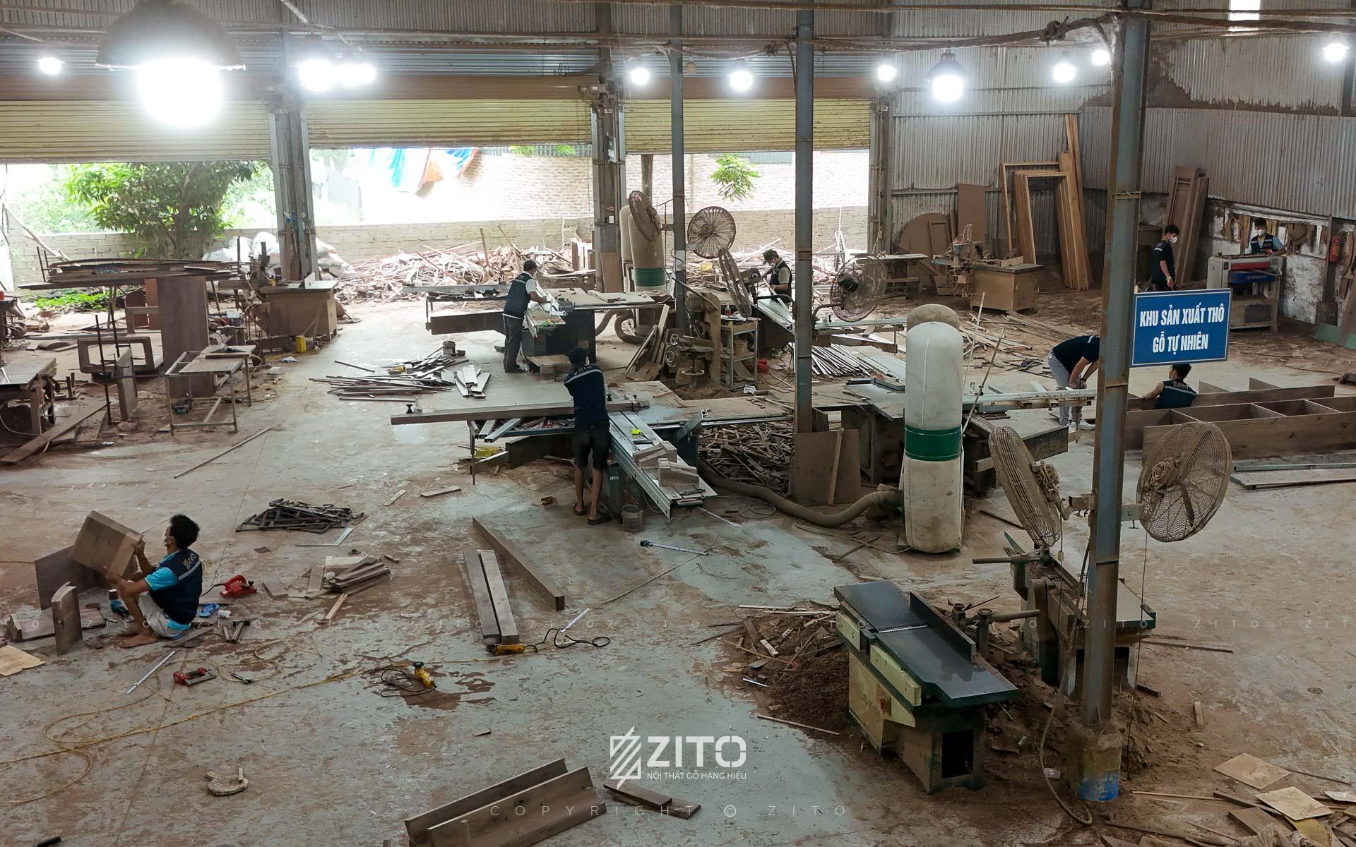 Xưởng sản xuất nội thất gỗ tự nhiên ZITO